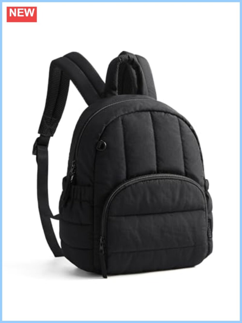 Mini Quilted Puffer Backpack Purse Lightweight Water-Resistant Daypack